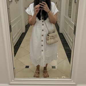 White classic linen dress ❤️